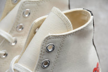 Load image into Gallery viewer, Chuck Taylor All-Star 70s Hi Comme des Garcons Play Multi-Heart White