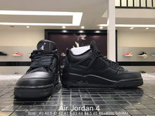 Load image into Gallery viewer, Air Jordan 4 Retro 'Black Cat'