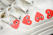 Load image into Gallery viewer, Chuck Taylor All-Star 70s Hi Comme des Garcons Play Multi-Heart White