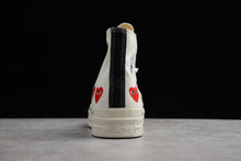 Load image into Gallery viewer, Old-Converse Chuck Taylor All-Star 70s Hi Comme des Garcons Play Multi-Heart White