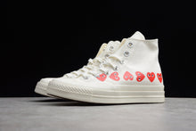 Load image into Gallery viewer, Chuck Taylor All-Star 70s Hi Comme des Garcons Play Multi-Heart White