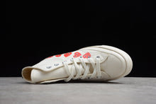 Load image into Gallery viewer, Old-Converse Chuck Taylor All-Star 70s Hi Comme des Garcons Play Multi-Heart White