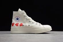 Load image into Gallery viewer, Chuck Taylor All-Star 70s Hi Comme des Garcons Play Multi-Heart White