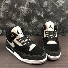 Load image into Gallery viewer, Jordan 3 Retro Tinker Black Cement Gold