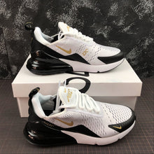Load image into Gallery viewer, Air Max 270 White Metallic Gold Black