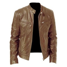 Load image into Gallery viewer, Men PU Leather Jacket