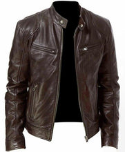Load image into Gallery viewer, Men PU Leather Jacket