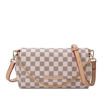 Load image into Gallery viewer, Chain Plaid Design Luxury Women's Bag